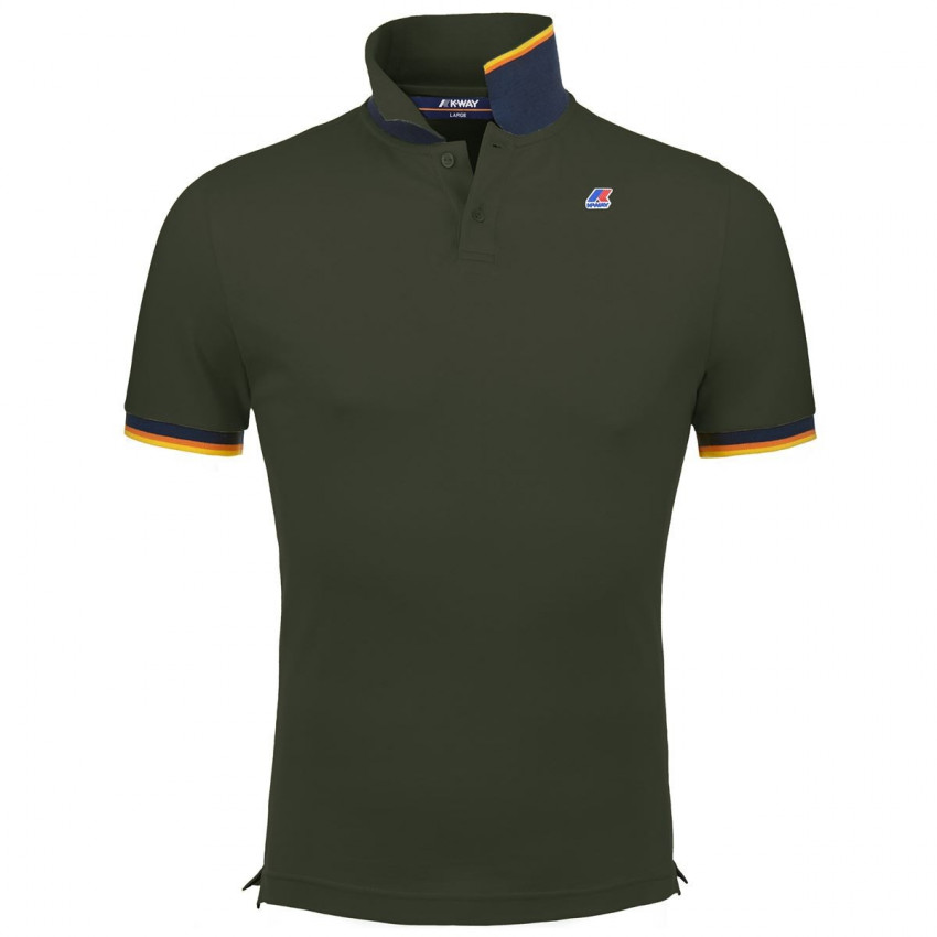 VINCENT CONTRAST POLO GREEN AFRICA